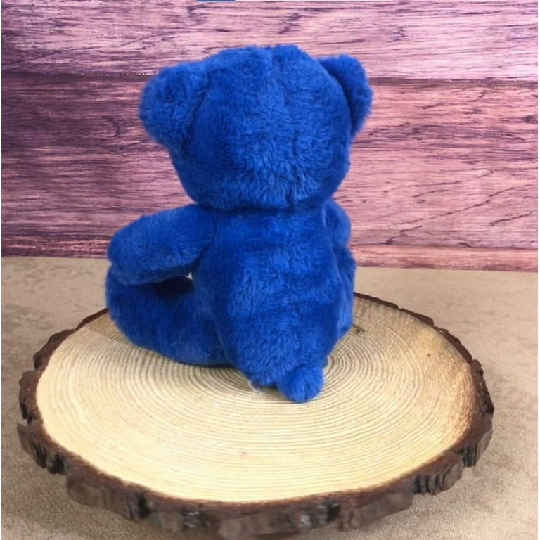 Valentine's Day 9 Inch Blue Teddy Bear Plush Cuddly Stuffed Animal