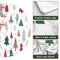thumbnail image 6 of Christmas Tree Skirt,Multicolor Christmas Tree Pattern Christmas Tree Decor with Red Ribbon Ties,Round Shape,Christmas Decorations for Home 30"x30", 6 of 7