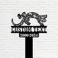 thumbnail image 5 of Handmadetneonsign Lizard Memorial Metal With Stake, Lizard Metal Name Sign Stake, Lizard Metal Stake Decor 45583, 5 of 5
