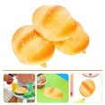 thumbnail image 4 of 3 piezas de pan de simulación, comida falsa, decoración para repostería, adorno de juguete lento, 4 of 8