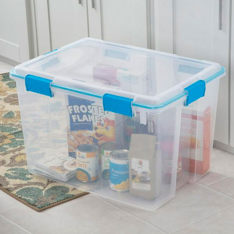 Citylife 6 Packs 17 QT Plastic Storage Bins with Lids Large Stackable Clear  Storage Box for Garage, Closet, Classroom, Kitchen 