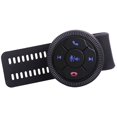 thumbnail image 1 of Botón de control remoto universal para volante de automóvil sin control lateral inteligente redondo de 5 botones Negro, 1 of 5