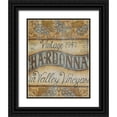 thumbnail image 1 of Lewis, Kim 12x14 Black Ornate Wood Framed with Double Matting Museum Art Print Titled - Valley Vineyard I, 1 of 4
