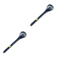 thumbnail image 4 of Bearachild Batidor de huevos Manual Mango largo Cocina Cocinar Hornear Batidor Espagueti Ensalada Pan Comida Tong Antideslizante Chef Mezclador Blanco Azul oscuro 2piezas Bearachild CBP362832, 4 of 5