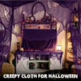 thumbnail image 3 of 300 sqft Spooky Gauze Halloween Creepy Cloth for Haunted House Party Decor (Purple, 2PCS), 3 of 4