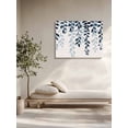 thumbnail image 5 of Navy Blue Ombre Botanical Wall Art for Living Room,Canvas Picture Wall Decor for Bathroom Bedroom,Watercolor Pastoral Leaf Rustic Painting Artwork for Office Kitchen Hallway Dining Room Decor 12"x16", 5 of 8