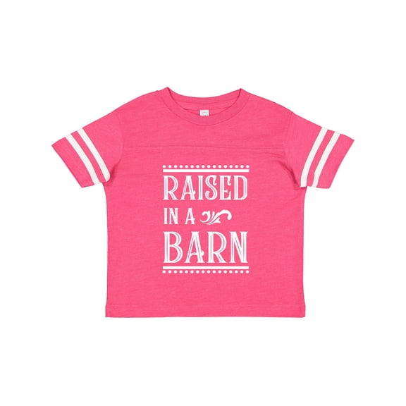 Inktastic RAISED in a BARN in White Boys or Girls Toddler T-Shirt