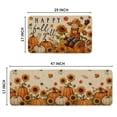 thumbnail image 5 of Sm:)e Pumpkin Scarecrow Sunflower Linen Fall Kitchen Rugs and Mats, 17x29Inch and 17x47 Inch, Non Slip Mat for Porch Patio Hallway, 5 of 6