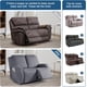 thumbnail image 2 of Nvzi Funda de sofá elástica de jacquard, funda de sillón reclinable para sala de estar, fácil de instalar, lavable, protector de sofá de 2 plazas (negro), 2 of 4