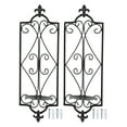 thumbnail image 1 of Support Mural pour Bougie en Fer, 2 Pcs Support Mural pour Bougie Design Surélevé, 1 of 8