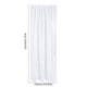 thumbnail image 3 of Cortinas translúcidas Panel de voile blanco 52x106 in | Largas Vendas Bordadas de Rayas | Poliéster ligero | Tratamiento moderno transparente para ventanas para dormitorio y salón | Decorativo, 3 of 9