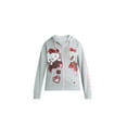 thumbnail image 3 of Hello Kitty Women's Valentine's Day Graphic Zip Up Hoodie Sweatshirt, Sizes XXS-XXL, 3 of 5