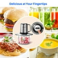 thumbnail image 5 of ORFELD Meat Grinder Electric Food Chopper, 2 Speeds 8 Cup Food Processor New, Silver, 5 of 8