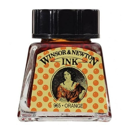 UPC: 0094376896381 | Winsor & Newton Drawing Ink  .5 oz. Bottle  Orange