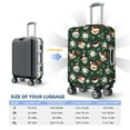 thumbnail image 3 of Cauagu Festive Forest Friends Print Travel Luggage Cover,Travel Dust-proof Suitcase Cover Softside Suitcase Protector for 18-32inch,Not Included Suitcase, 3 of 8