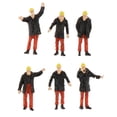 thumbnail image 4 of Set de 6 piezas de accesorios para maquetas a escala 1/50. Figuras masculinas de construcción, coloridas y versátiles. Negro, 4 of 7