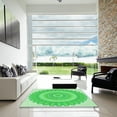 thumbnail image 6 of Ahgly Company Indoor Rectangle Patterned Neon Green Area Rugs, 2' x 4', 6 of 6