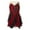 Burgundy, variant on Alvivi Kids Girls Sparkly Rhinestone Sleeveless Gymnastics Leotard Figure Roller Ice Skating Dress Black 8