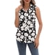 thumbnail image 2 of Camisas Sin Mangas con Botones para Mujer, Blusas Informales de Negocios con Cuello en V y Cuello Halter. Negro L, 2 of 8