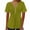 Army Green2, variant on FAIWAD Womens Short Sleeve Tunic Tops Casual Button Down Tshirts Summer Ruched Solid Color Flowy Top