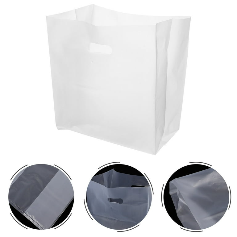 50Pcs Baking Packing Bag Plastic Takeaway Bag Plastic Packing Bag Small Business Bag