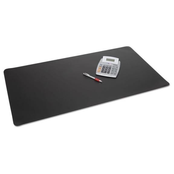 Unbranded Desk Pad, Computer Mat, Desk Protector Mat, Keyboard and Mouse Pad, 24 x 17 in, Black