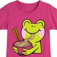 thumbnail image 3 of Instant Message - Kawaii - Frogs Love Ramen Noodles - Toddler & Youth Girls Short Sleeve T-Shirt, 3 of 6