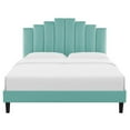 thumbnail image 4 of Ergode Elise Full Performance Velvet Platform Bed - Mint, 4 of 5