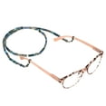 thumbnail image 3 of Rainbow Bright Blue Dalton Beaded Acrylic Unisex Eyeglass Chain, 3 of 6