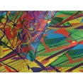 thumbnail image 4 of Ambesonne Modern Quilted Bedspread Set 3 Pcs, Rainbow Circled Pattern, King Size, Multicolor, 4 of 5