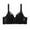 Black, variant on Women Lace Bra Pure Color Comfort Soft Adjustable Underwire Bra For Shaping And Support Purple