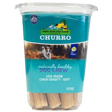Himalayan Pet Supply CHURRO Himalayan Cheese Treats , Cheese Churro , Lactose Free - Gluten Free - Grain Free , USA Made , for All Breeds , 16 x 6 inch Churros , Real Himalayan Cheese Cheese 1 Count (Pack of 1)