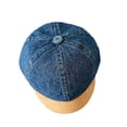 thumbnail image 2 of Gorra de béisbol para niños, gorra de béisbol, visera de moda, de mezclilla lavada, gorra informal con visera Azul oscuro, 2 of 9