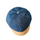 thumbnail image 2 of Gorra de béisbol para niños, con visera, de mezclilla lavada, suave, para deportes. Azul oscuro, 2 of 9