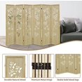 8 Panel Room Dividers 10.6 Ft Width Wood Room Divider and Partition