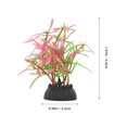 thumbnail image 2 of FONWILYO 20Pcs Fish Tank Mini Plants Plastic Multi Realistic Shape for Fish Owners, 2 of 6