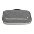 thumbnail image 4 of Organizador de billetera Ticfox para pasaporte Viaje Bolsa impermeable Tela Oxford Gris, 4 of 14
