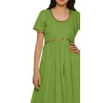 thumbnail image 5 of Moomaya Indian Women Cotton Front Slit Kurtis Solid Bollywood Designer Kurti, 5 of 6