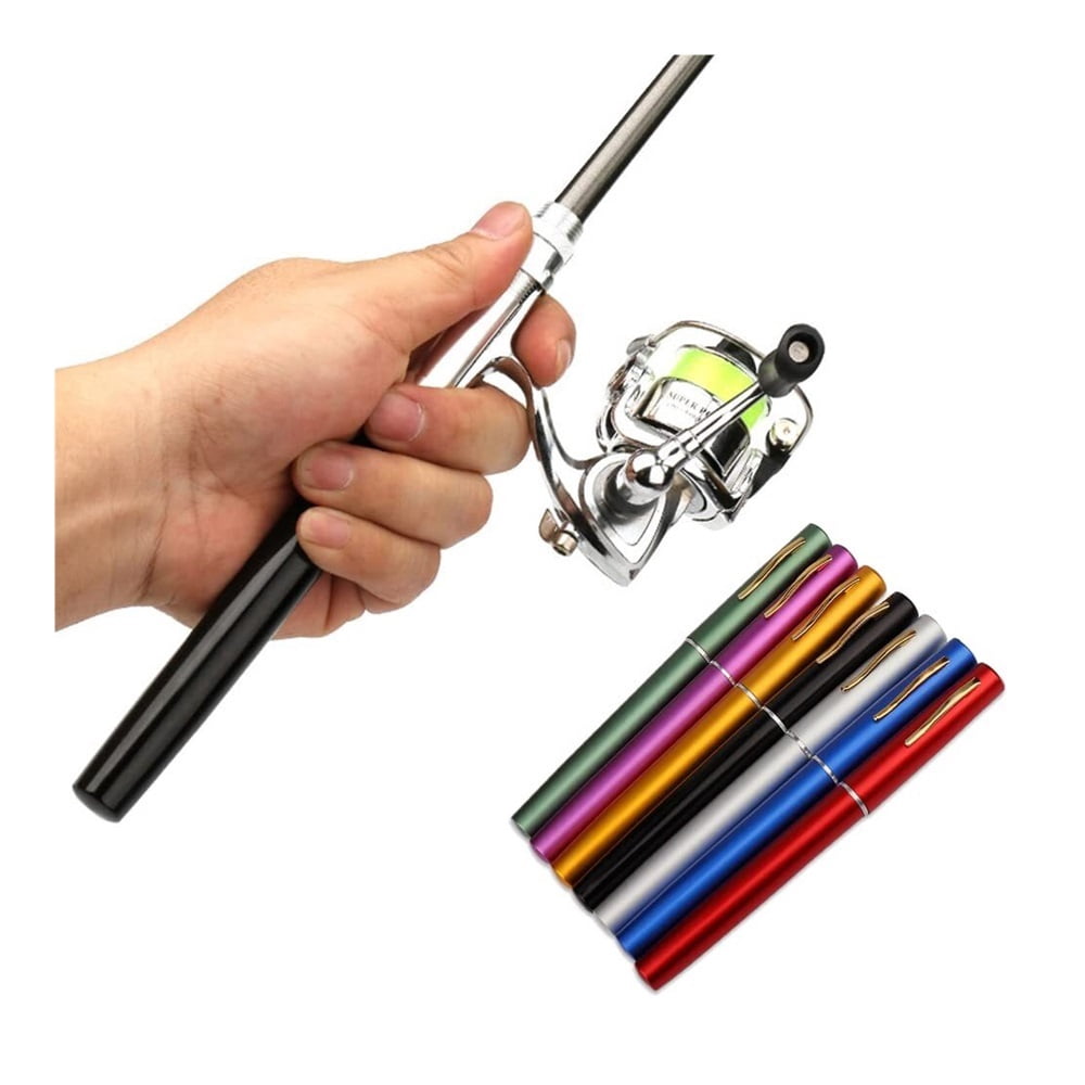 pen fishing rod walmart Pen Fishing Rod Kit Mini Fishing Pole Pocket Pen Rod Set Fishing Rod Pen  Portable Telescopic Fishing Rod with Spinning Reel Fishing Rod Reel Combo  for Travel Saltwater Freshwater Sea