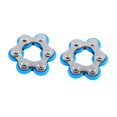 thumbnail image 1 of Light Blue Two Mini Anxiety Relief Fidget Toys Bicycle Chain Design Rolling Bands For Sensory, 1 of 2