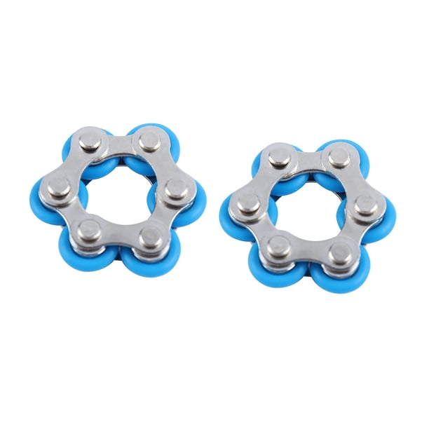 Partheme Novelty Toys 3 Counts Chain Stress Relief Toys Stress And Anxiety Relief Toys 2PC Black Blue Light blue Yellow