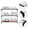 thumbnail image 4 of New Arrivals Stackable Small Shoe Rack, Saving Storage and Organization (4-Tier), 4 of 9