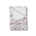 thumbnail image 2 of Ladybug Soft Flannel Fleece Throw Blanket, Bugs Drawing Curved Spiral Circles Romantic Cycle Ladybird Animals Cartoon, Cozy Plush for Indoor and Outdoor Use, 50" x 60", Red White Black, by Ambesonne, 2 of 6