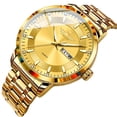 thumbnail image 2 of Resicozy Watches for Men Fashion Quartz Wristwatch with Round Dial Casual Business Watch Stainless Gift 2026 Gold with Gold Face, 2 of 3