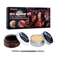 thumbnail image 1 of Maquillaje Piel Cera Kit de maquillaje SFX con juego de cera de piel de raspador de doble extremo para Cosplay de disfraces de escenario Tmvgtek Cuidado Belleza, 1 of 9