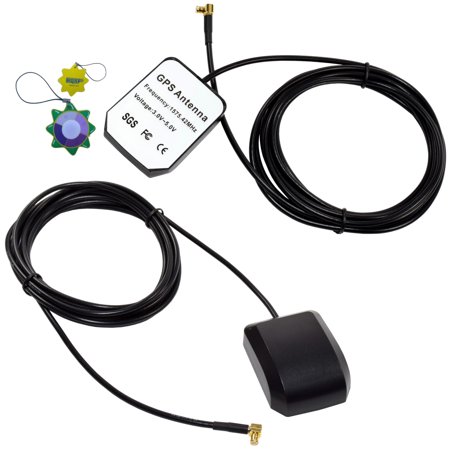 Premier Motor - HQRP KIT: 2 PCS External GPS Antennas for ATTI Shadow Tracker J2 (J2) / ATTI Shadow Tracker 2000 (2000) / ATTI Shadow Tracker Premier (Premier) Antenna Replacement + HQRP UV Meter