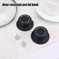 thumbnail image 4 of 4pcs Universal Pot Lid Top Replacement Knob, Heat Resistant Pot Lid Grip Handle Cover Knobs Pan Lid Knobs Kitchen Cookware Lid Knobs for Crock Pot Casserole Glass Saucepan, 4 of 7