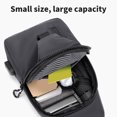 thumbnail image 6 of InsCrazy Sling Bag for Men Large Capacity USB Charging Chest Bag Polyester Cloth Chest Bag Casual Storage Shoulder Crossbody Bag for Travel Outdoor Sports, 6 of 7