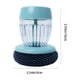 thumbnail image 3 of Cepillo de palma dispensador de jabón para lavaplatos | Empuñadura ergonómica antideslizante | Fregador de cocina resistente y sin arañazos | Cabeza Reemplazable | Púrpura Plata | 10x9cm | Limpia, 3 of 6