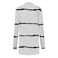 thumbnail image 4 of hotojiny Plus Size Cardigans for Women Soft Lightweight Striped Open Front Fall Coat Trendy Long Sleeve Flowy Cardigan, 4 of 6